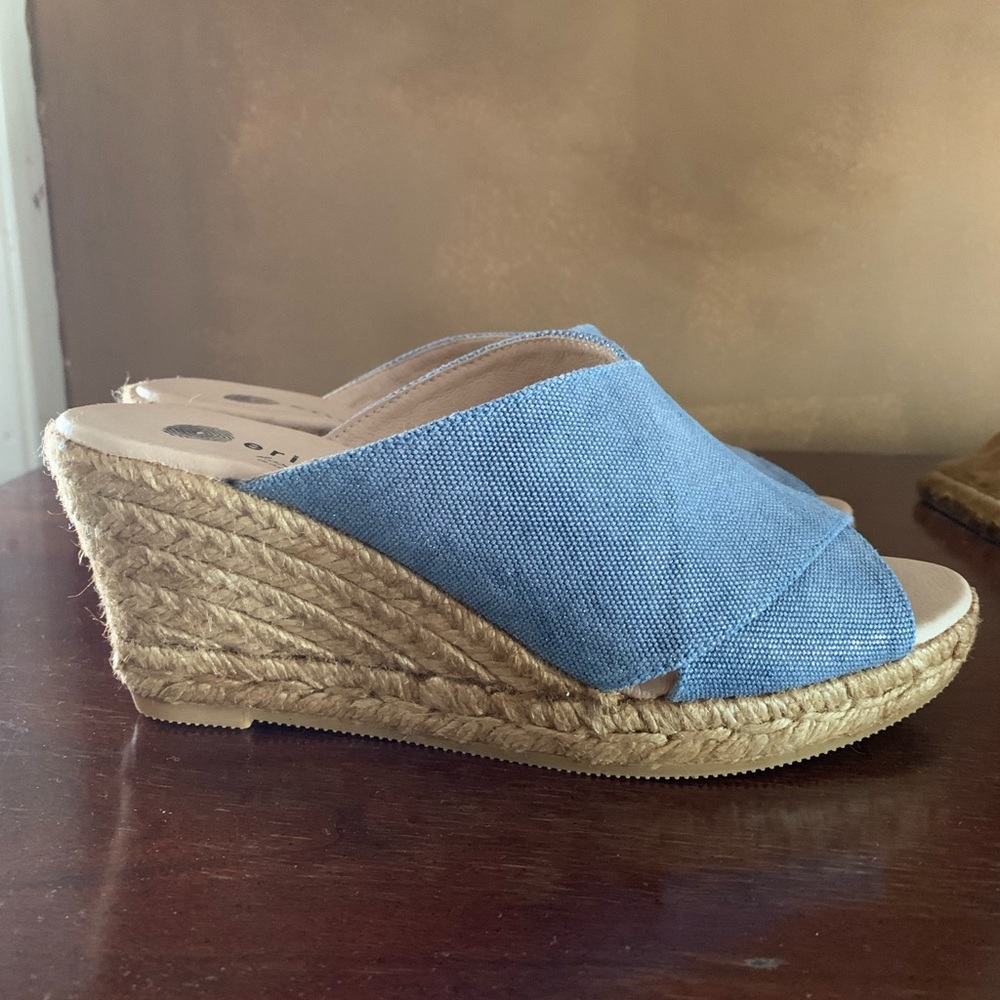 Denim wedges